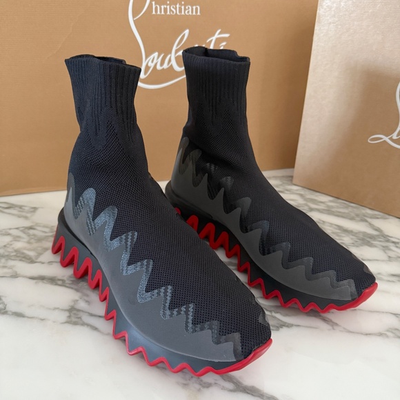 Christian Louboutin 3221229 Men's Sharky Sock Uomo maille, all sizes - Picture 8 of 11